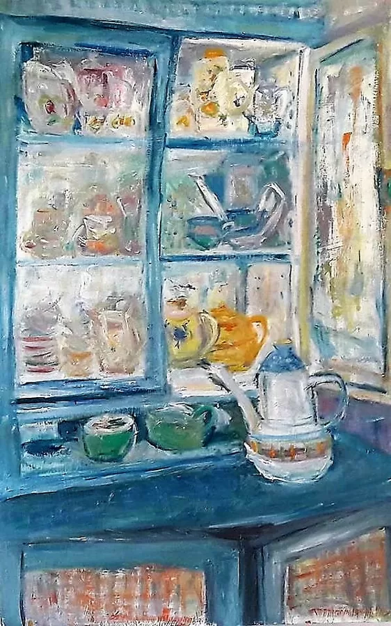 Vintage in Blue Cupboard -