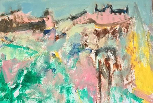 Edinburgh in Springtime - Oils on Paper 2024 40cm x 30cm