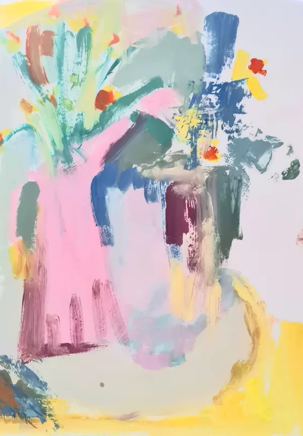 The Pink Jug - Oils on Paper 30cm x 40cm 2023